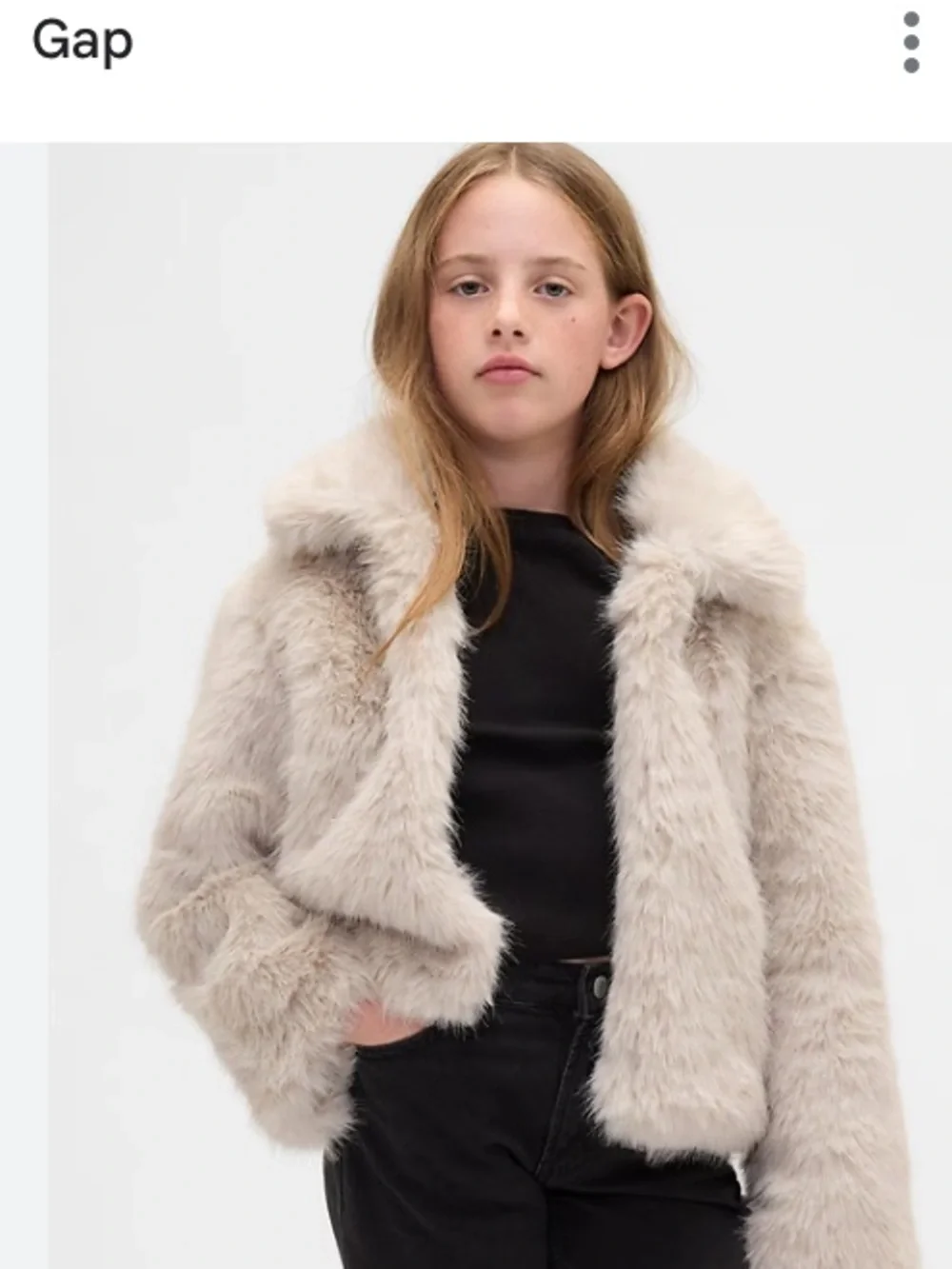 Gap faux fur coat